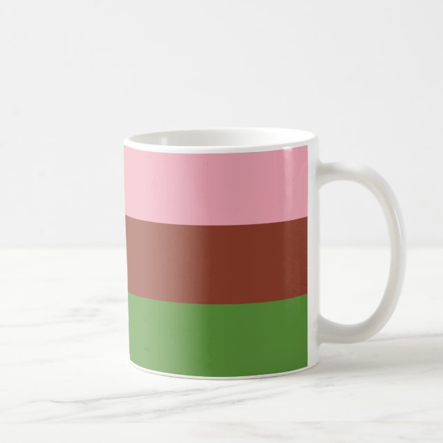 Taza De Café Bandera de Orgullo Gynosexual (Derecha)