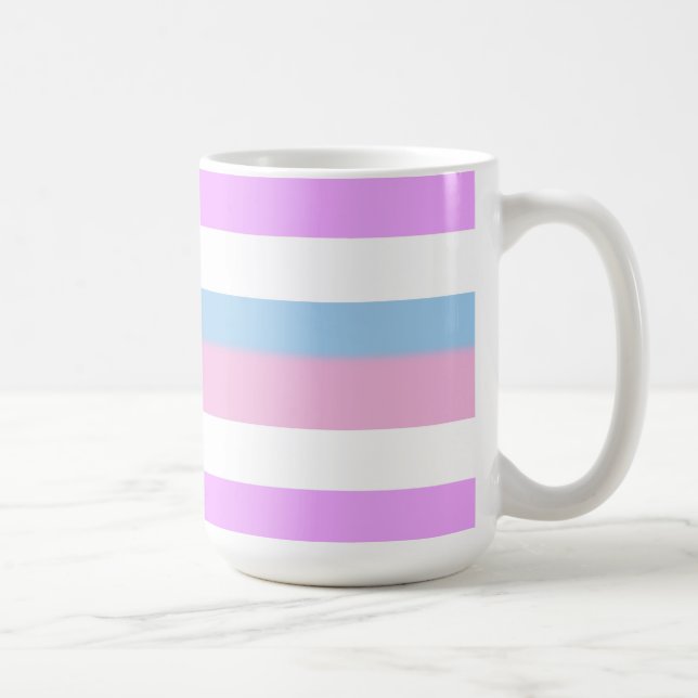 Taza De Café Bandera de orgullo intersexual (Derecha)