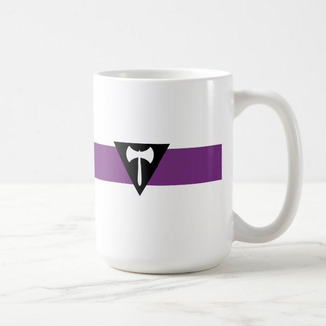 Taza De Café Bandera de Orgullo Lesbiano (Derecha)