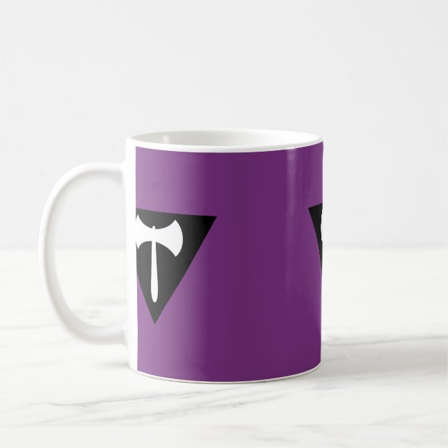 Taza De Café Bandera de Orgullo Lesbiano (Izquierda)