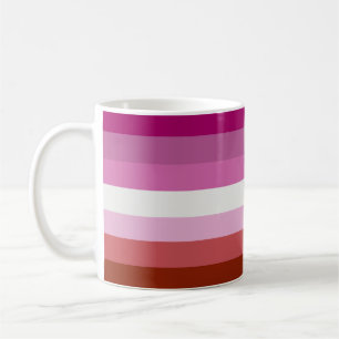 Taza De Café Bandera de Orgullo Lesbiano