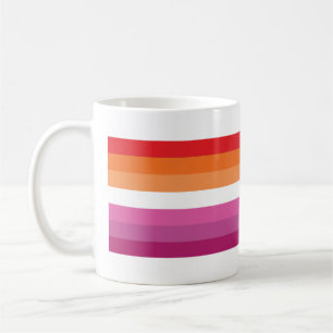 Taza De Café Bandera de orgullo lésbico