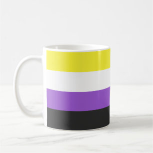 Taza De Café Bandera de Orgullo no binaria