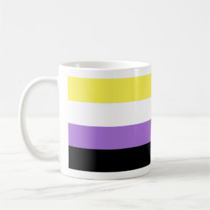 Taza De Café Bandera de Orgullo No Binario