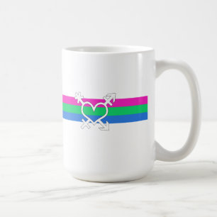 Taza De Café Bandera de Orgullo Polisexual