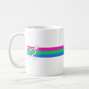 Taza De Café Bandera de orgullo polissexual