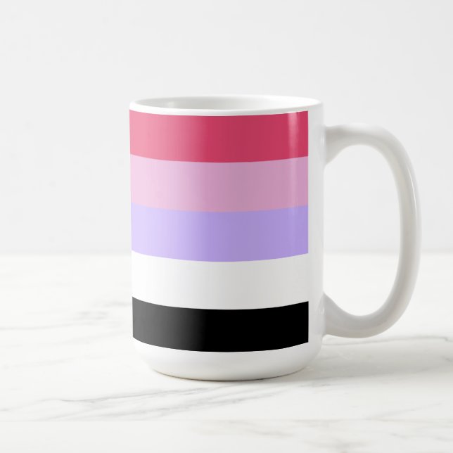 Taza De Café Bandera de Orgullo Reciprosexual (Derecha)