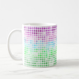 Taza De Café Bandera de orgullo Toric abstracto boho ecléctico