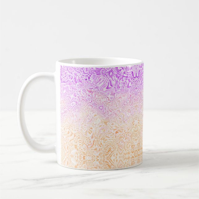 Taza De Café Bandera de Orgullo Trixic Abstracta Boho con Garab (Izquierda)