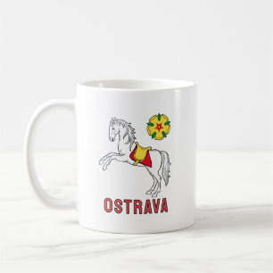 Taza De Café Bandera de Ostrava, República Checa