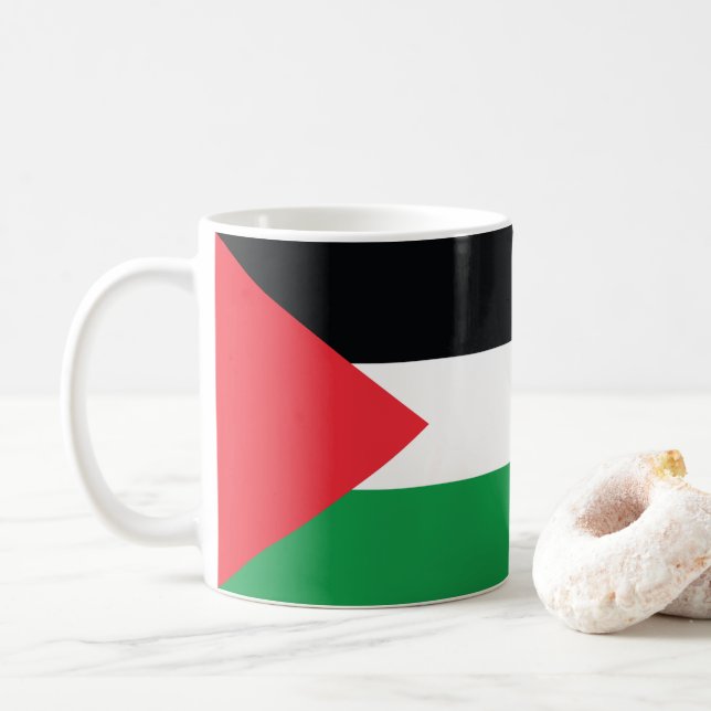 Taza De Café Bandera de Palestina (Con donut)