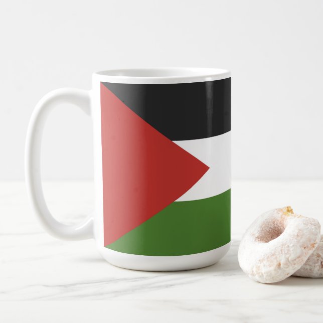 Taza De Café Bandera de Palestina (Con donut)