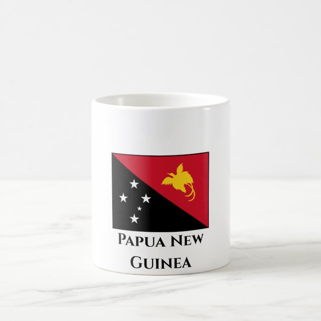 Taza De Café Bandera de Papúa Nueva Guinea (Centro)