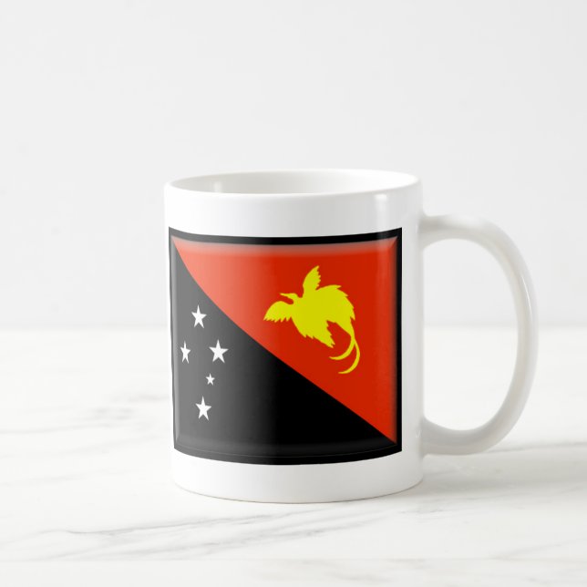 Taza De Café Bandera de Papúa Nueva Guinea (Derecha)