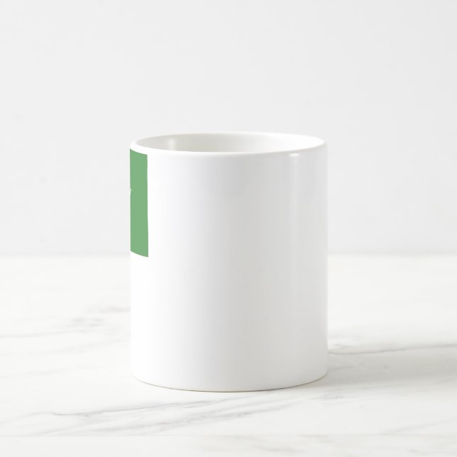 Taza De Café Bandera de Paquistán con nombre en Urdu (Centro)