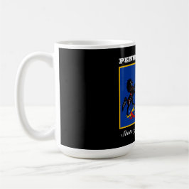 Taza De Café bandera de Pensilvania y eslogan