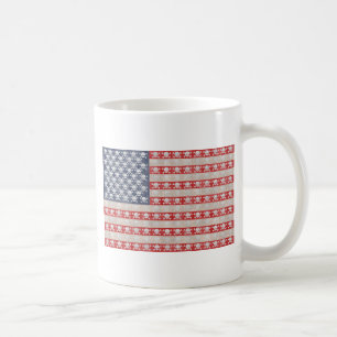 Taza De Café Bandera de pirata americana