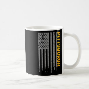 Taza De Café Bandera de Pittsburgh Estados Unidos Patriótico Am
