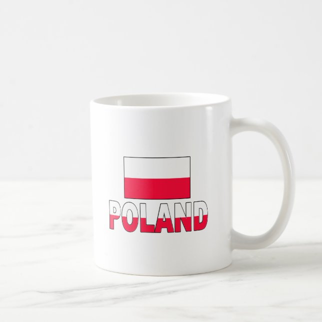 Taza De Café Bandera de Polonia (Derecha)