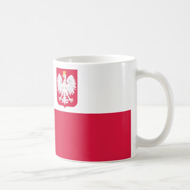 Taza De Café Bandera de Polonia (Derecha)