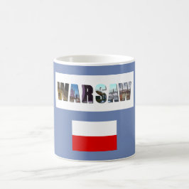 Taza De Café Bandera de Polonia en Varsovia