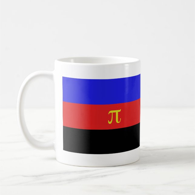 Taza De Café Bandera de Polyamory (Izquierda)
