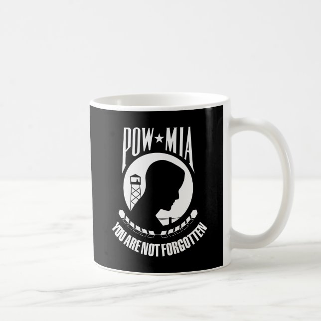 Taza De Café Bandera de POW-MIA (Derecha)