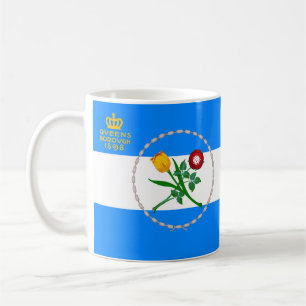 Taza De Café Bandera de Queens, NY