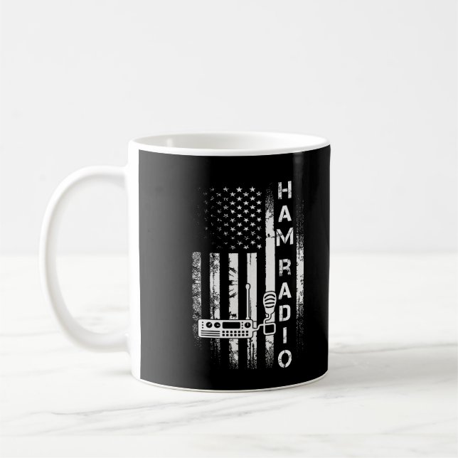 Taza De Café Bandera de radio Ham Amateur (Izquierda)