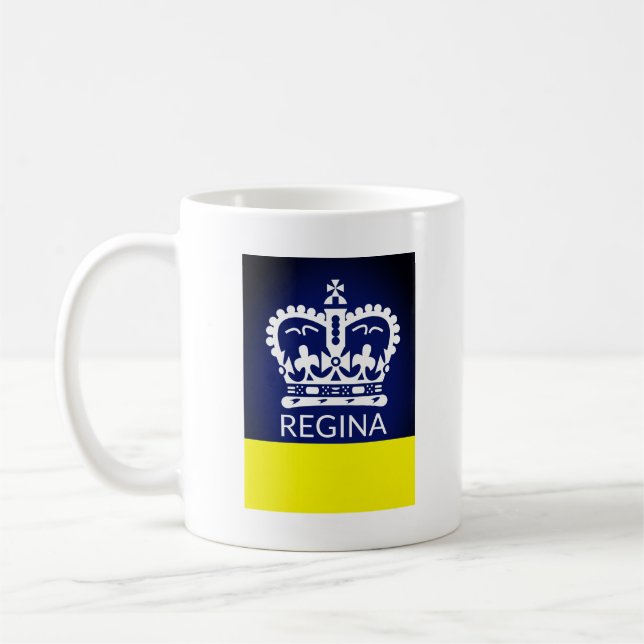 Taza De Café Bandera de Regina, Saskatchewan (Izquierda)