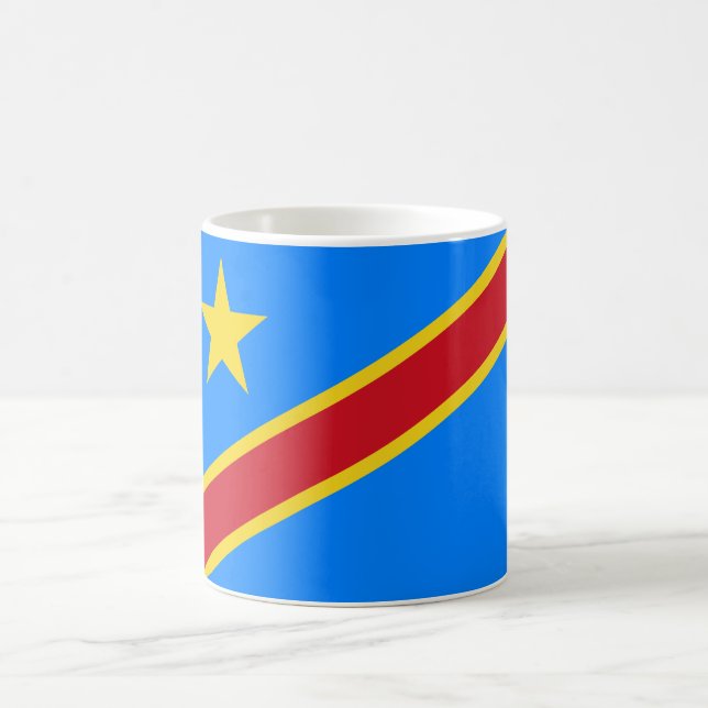 Taza De Café Bandera de República Democrática del Congo (Centro)
