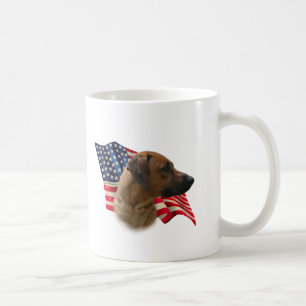 Taza De Café Bandera de Ridgeback de Rodesia