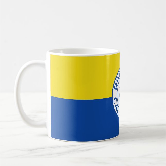 Taza De Café Bandera de Riverside, California (Izquierda)