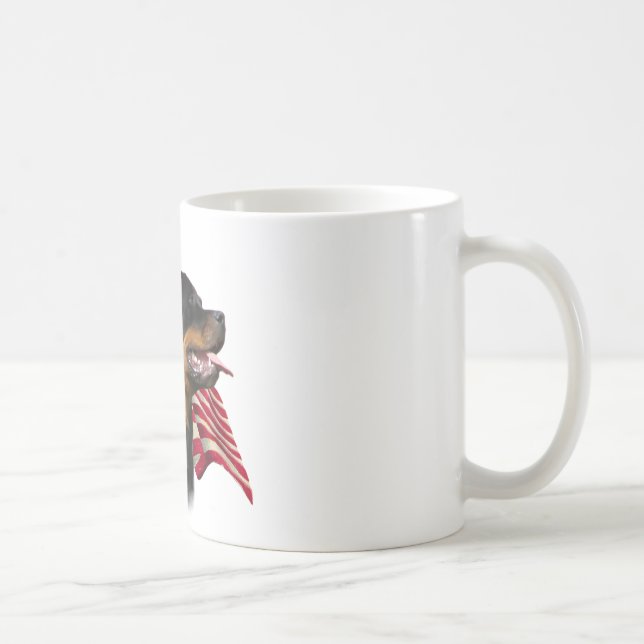 Taza De Café Bandera de Rottweiler (Derecha)