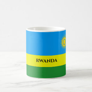 Taza De Café Bandera de Ruanda África