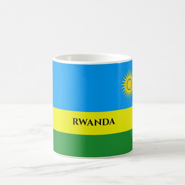 Taza De Café Bandera de Ruanda África (Centro)