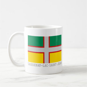 Taza De Café Bandera de Saguenay-Lac-Saint-Jean (QUÉBEC)