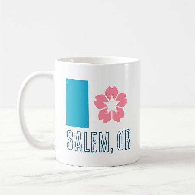 Taza De Café Bandera de Salem, Oregón (Izquierda)