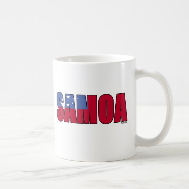 Taza De Café Bandera de Samoa (Derecha)