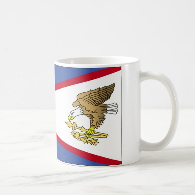 Taza De Café Bandera de Samoa Americana (Derecha)