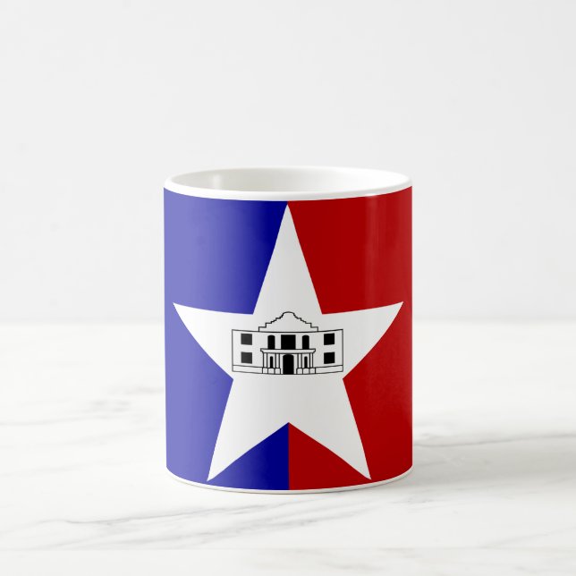 Taza De Café Bandera de San Antonio, Texas Coffee Mug (Centro)
