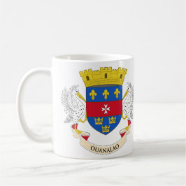 Taza De Café Bandera de San Bartolomé Cerámica Mug