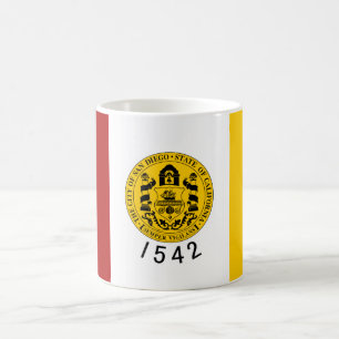 Taza De Café Bandera de San Diego (California)