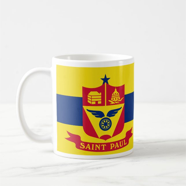 Taza De Café Bandera de San Pablo, café de Minnesota (Izquierda)