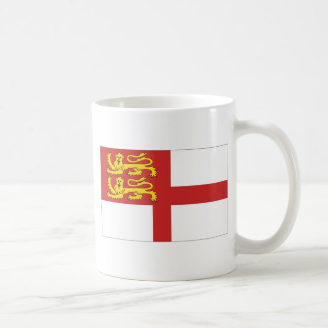 Taza De Café Bandera de Sark (Derecha)