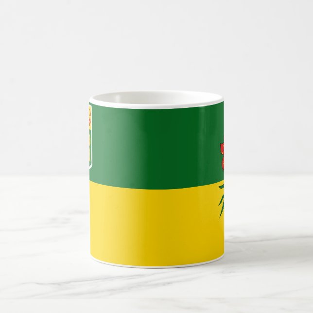 Taza De Café Bandera de Saskatchewan (Centro)
