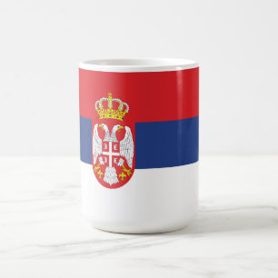 Taza De Café Bandera de Serbia