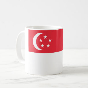Taza De Café Bandera de Singapur