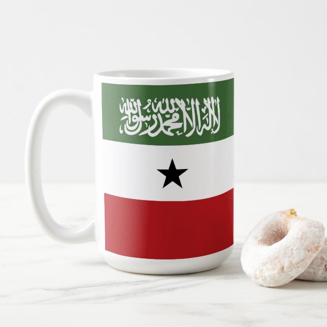 Taza De Café Bandera de Somaliland (Con donut)