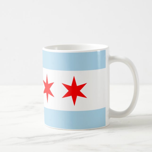 Taza De Café Bandera de Souvenir Chicago (Derecha)